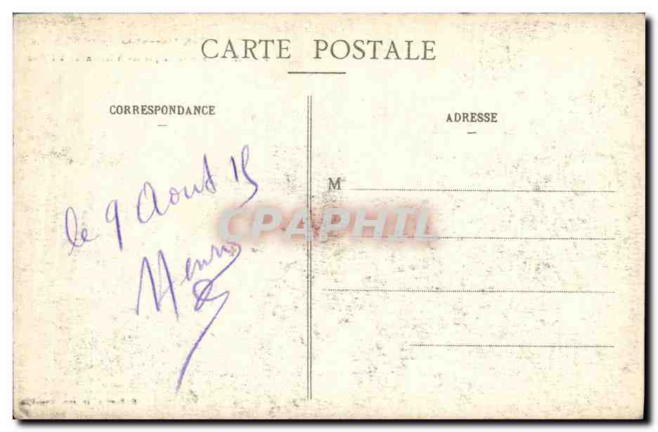 CPA Militaria La Guerre en Lorraine Baccarat Bombarde par les Allemands L Eglise — Rückseite