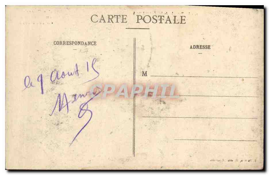 CPA Militaria La Bataille de Rozelieures Vue Interieure du Village — Rückseite