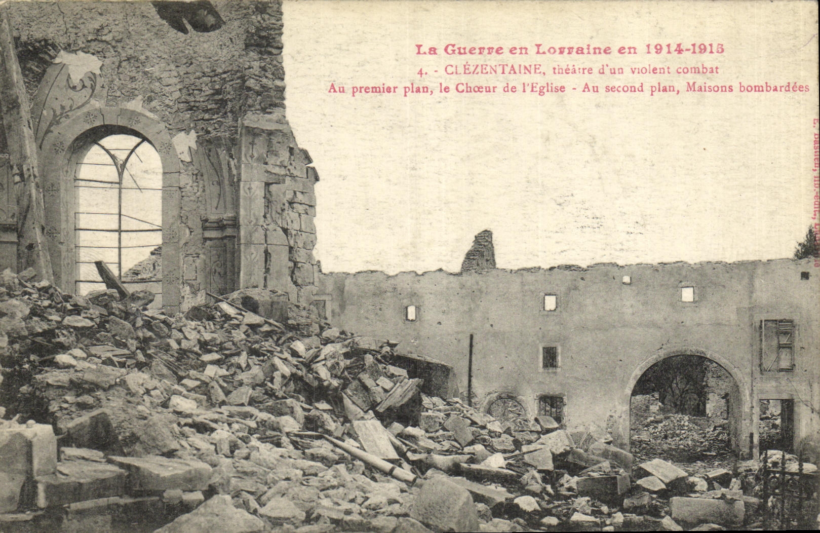 CPA Militaria La Guerre en Lorraine en Clezentaine