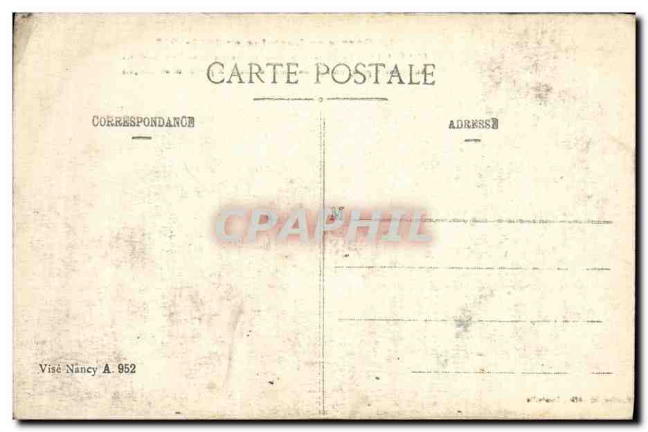 CPA Militaria La Guerre en Lorraine en Luneville Le Plateau de Frescati Un caisson allemand demoli par les obus francais — Rückseite