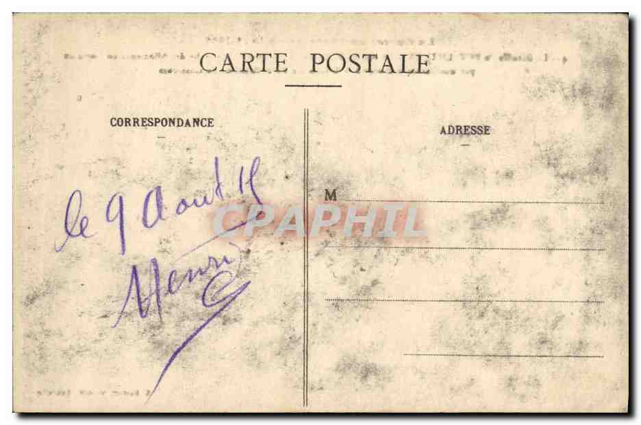 CPA Militaria La Guerre en Lorraine en Rozelieures Le Bois de Bouleaux  — Verso