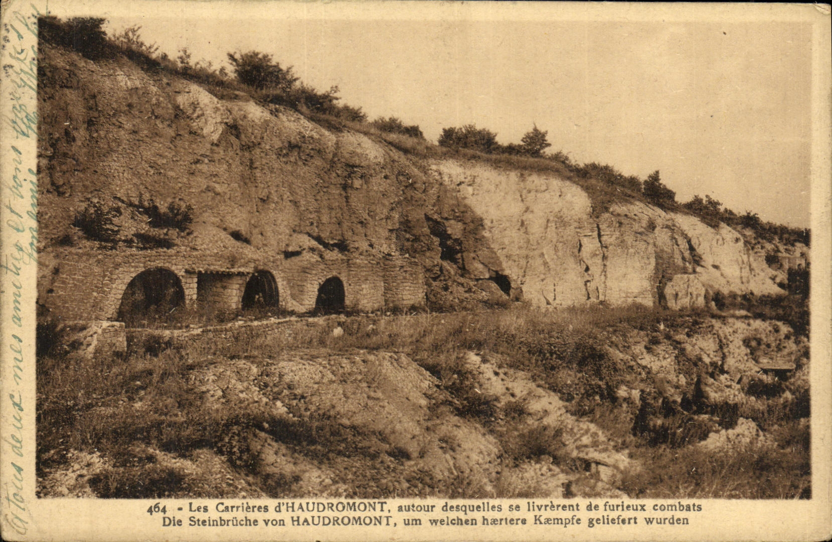 Les Carrières d'HAUDROMONT — autour desquelles se livrèrent de furieux combats — n° 464