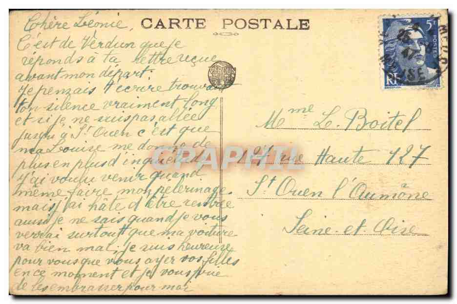 Les Carrières d'HAUDROMONT — autour desquelles se livrèrent de furieux combats — n° 464 — Verso