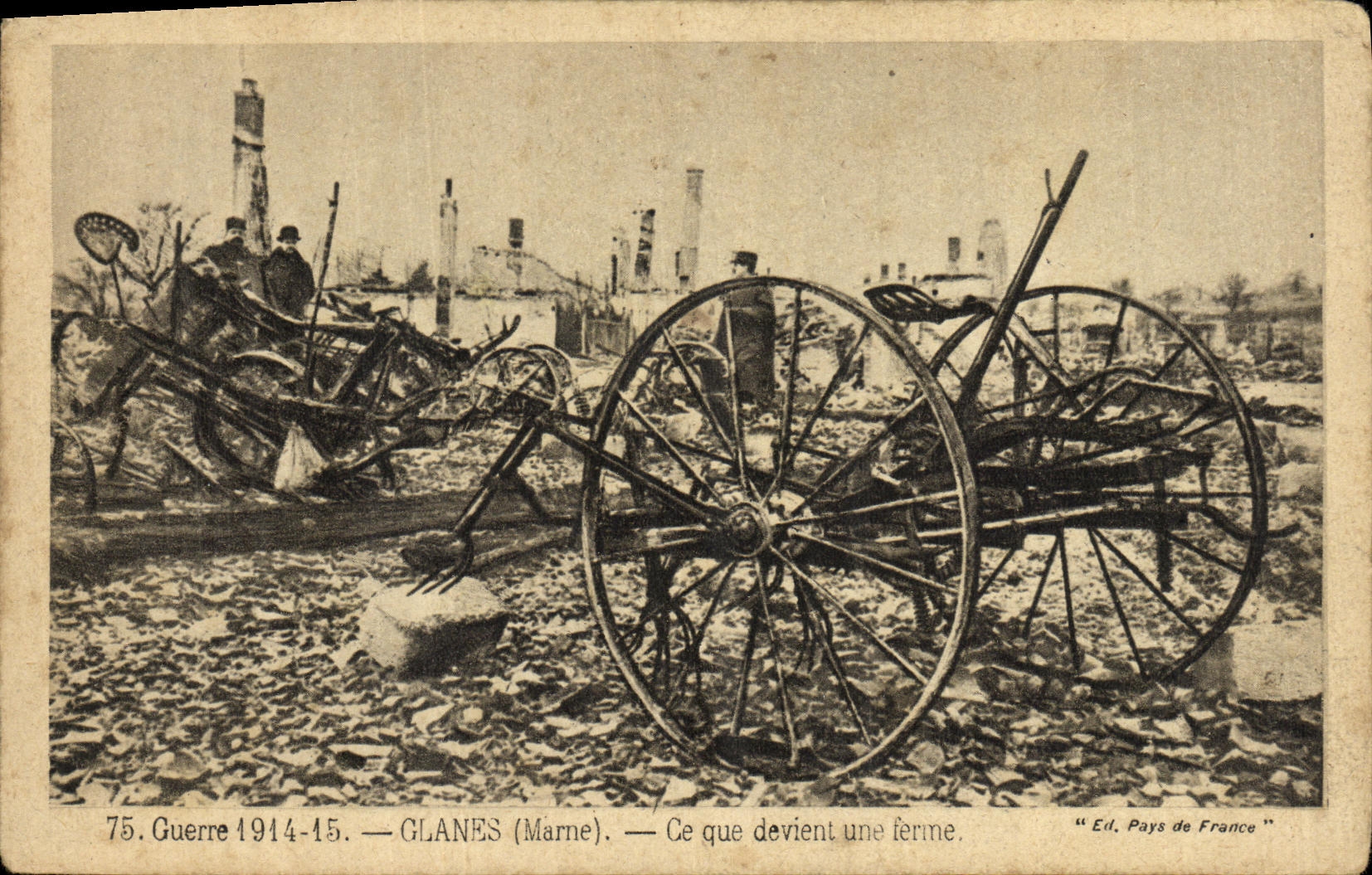 Glanes (Marne) — Ce que devient une ferme — Ed. Pays de France, n°75