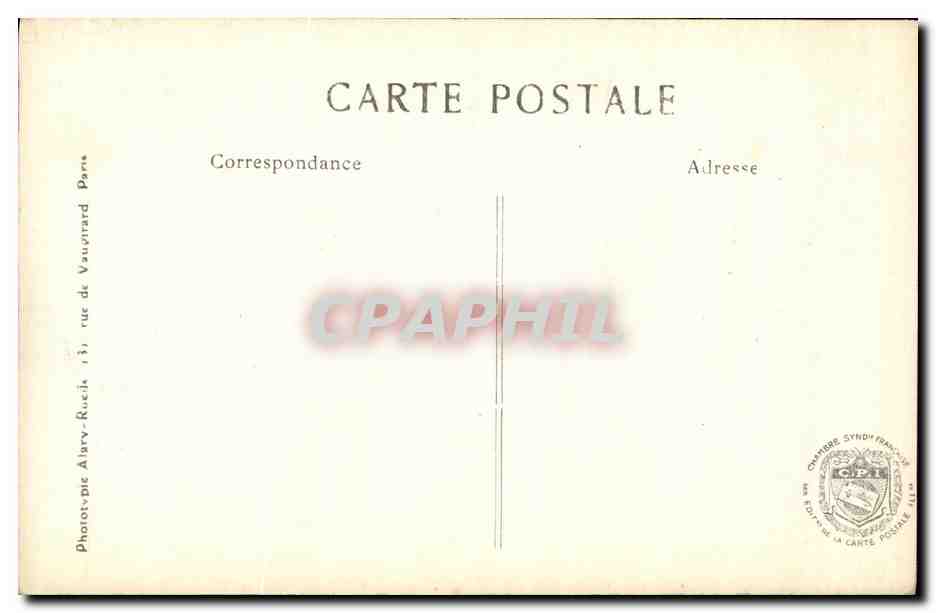 SOUAIN (Marne) — Interior of the Church Bombed by the Germans — L.C.H. Paris — Back