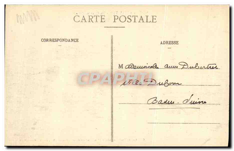 CPA Militaria Menil Sur Belvitte Un quartier detruit  — Rückseite