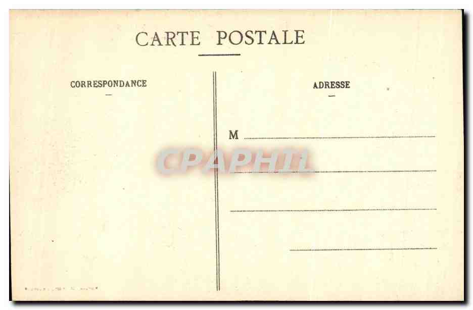 CPA Militaria La Guerre en Lorraine Gerbeviller Apres le bombardement Le canal — Rückseite