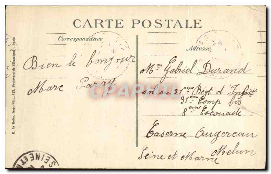 CPA Militaria Albert Somme Un Coin de la Ville Apres le passage des allemands  — Rückseite
