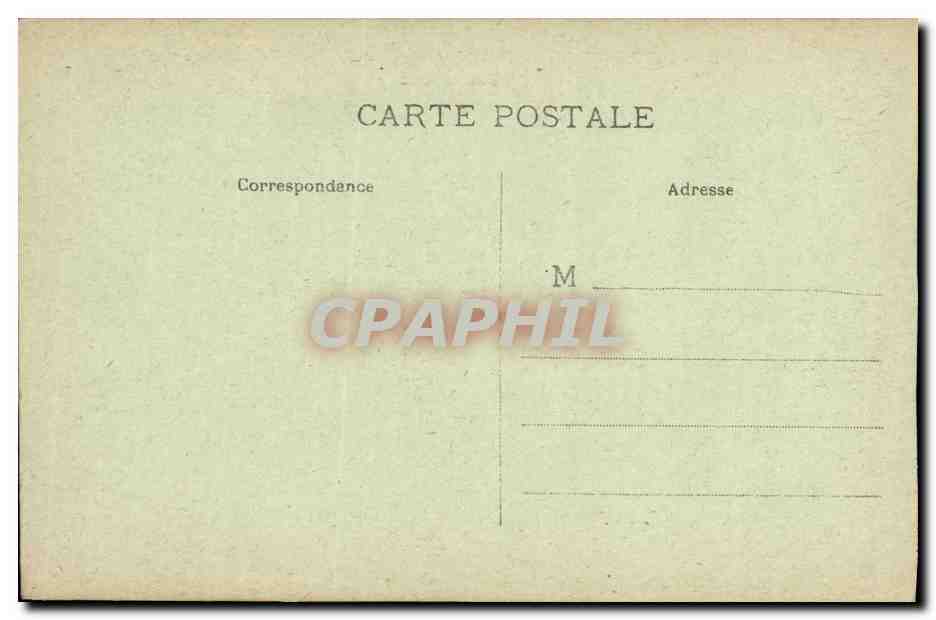 CPA Militaria Verdun en ruines au fond le cercle militaire  — Rückseite