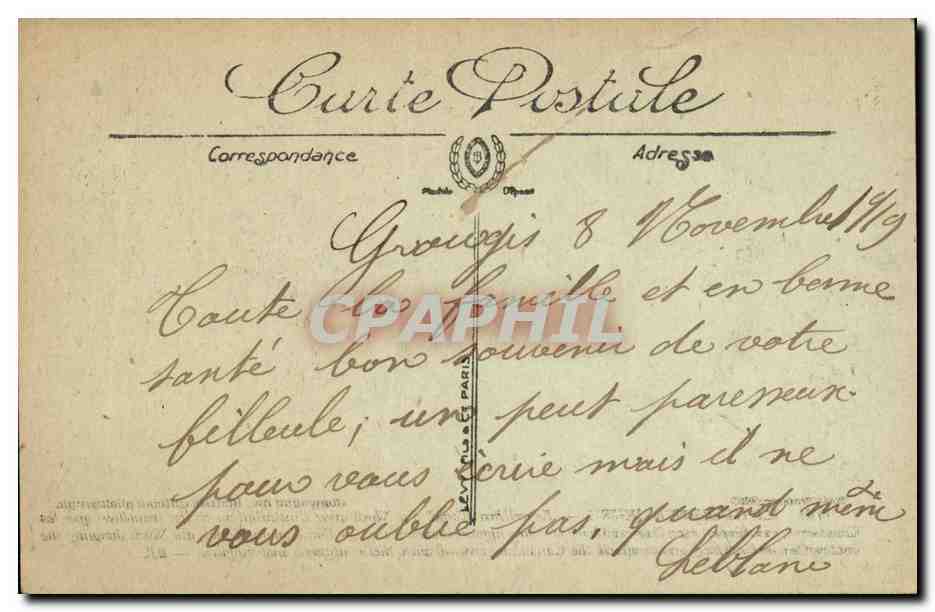 Canadienses cruzando el Canal del Norte — Vised Paris n° 949 — British Official photograph — Reverso