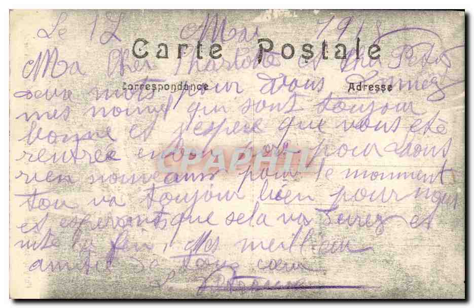 CPA Militaria Pargny sur Saulx Interieur de l eglise apres le bombardement — Rückseite