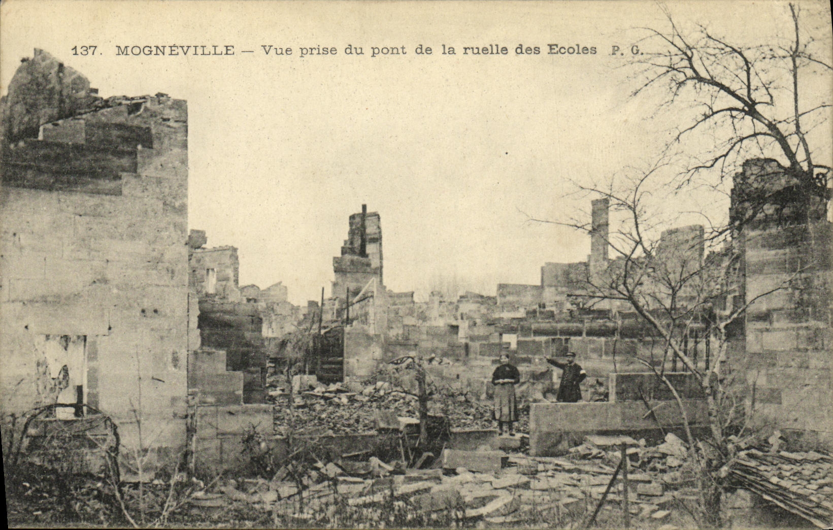 Mognéville — Vista scattata dal ponte della stradina delle Scuole — P.G. — n°137
