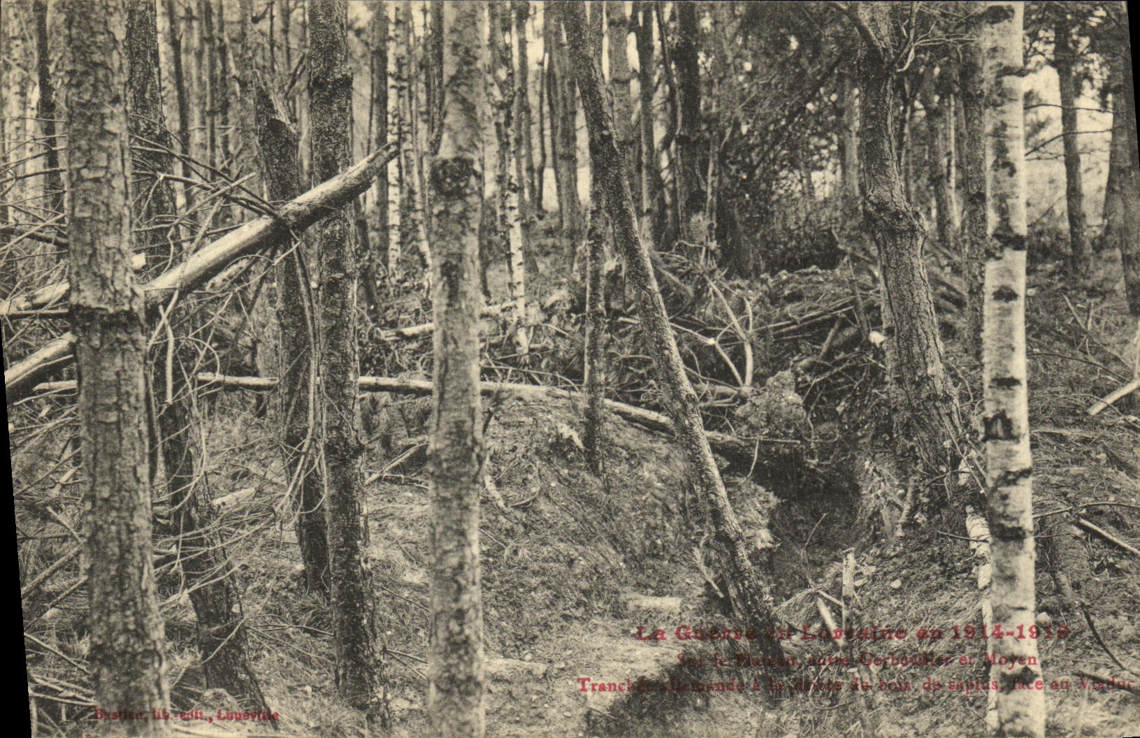 CPA Militaria Plateau de Gerbeviller Tranchees