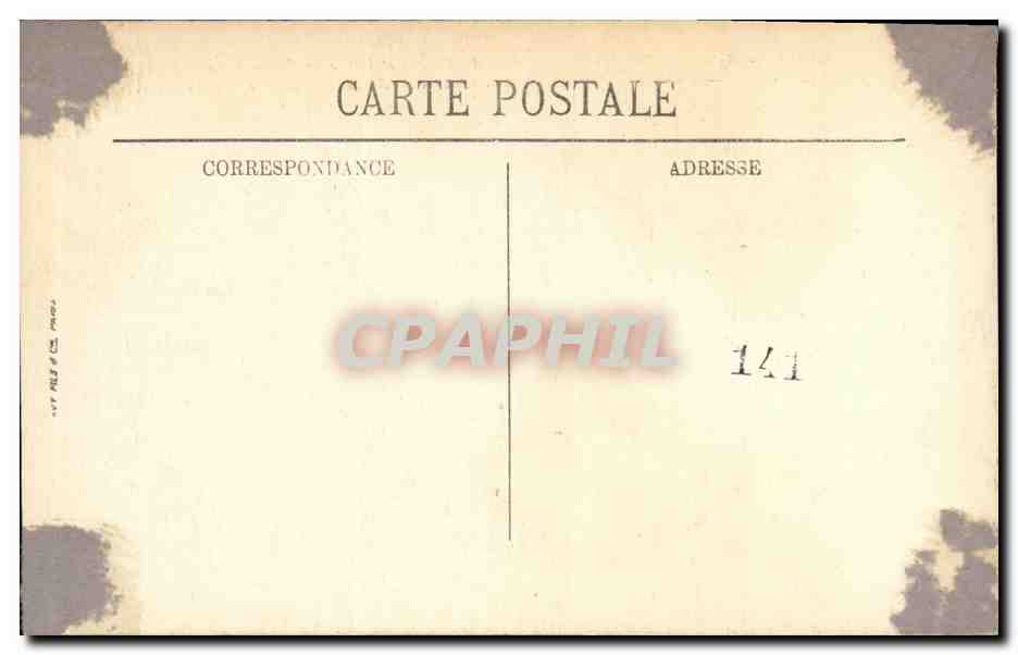 Barcy — Entrata del villaggio e chiesa distrutti dai Tedeschi — Vize Parigi n° 478 — Verso