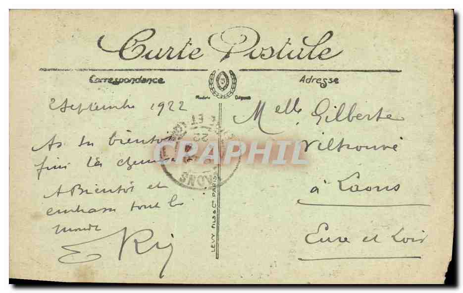 CPA Militaria La Grande Guerre Le Crime de Rimes Rue et l Eglise Saint Jacques  — Rückseite