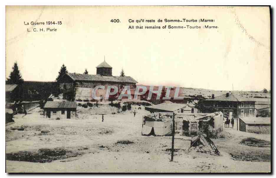 CPA Militaria Ce Qu il reste de Somme Tourbe
