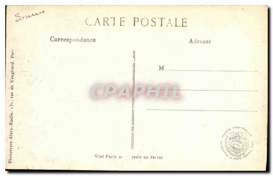 CPA Militaria Ce Qu il reste de Somme Tourbe — Rückseite