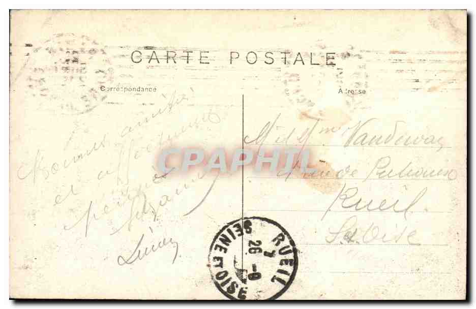 CPA Militaria Soissons Autour de la Cathedrale — Rückseite
