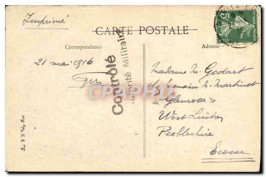 CPA Militaria Maurupt Le Montoy Tombes Militaires — Rückseite