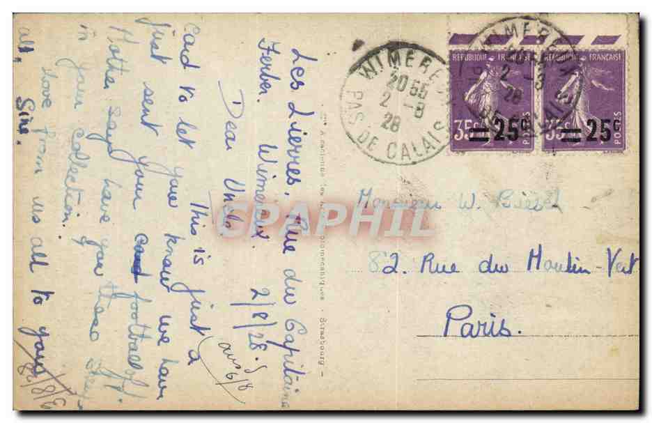 CPA Militaria Wimereux Cimetiere Anglais — Rückseite