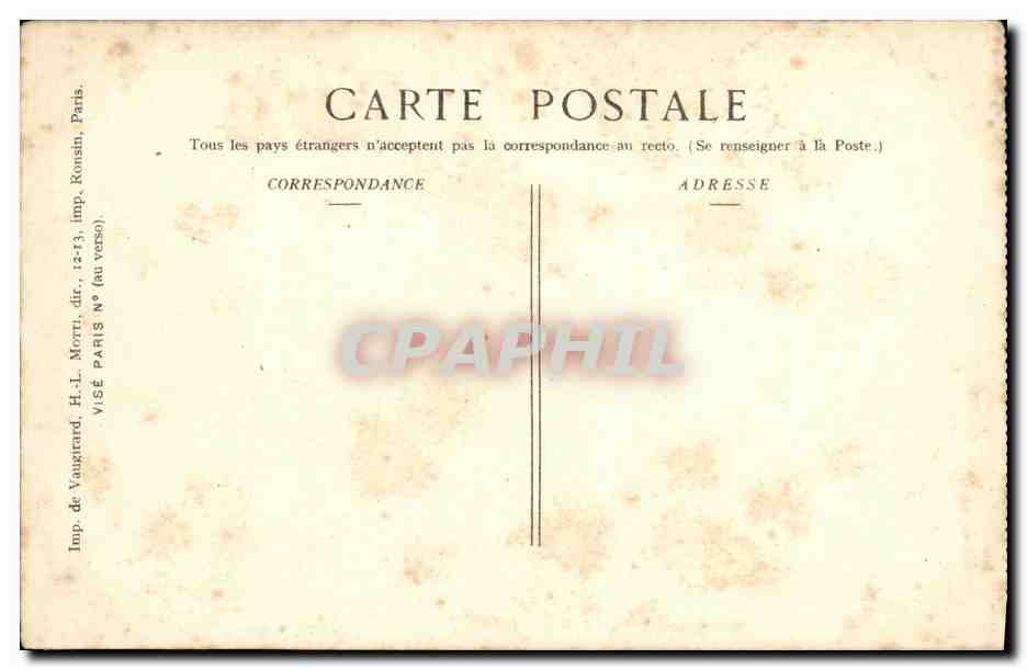 CPA Militaria Guerre Gerbeviller Apres le Bombardement — Rückseite