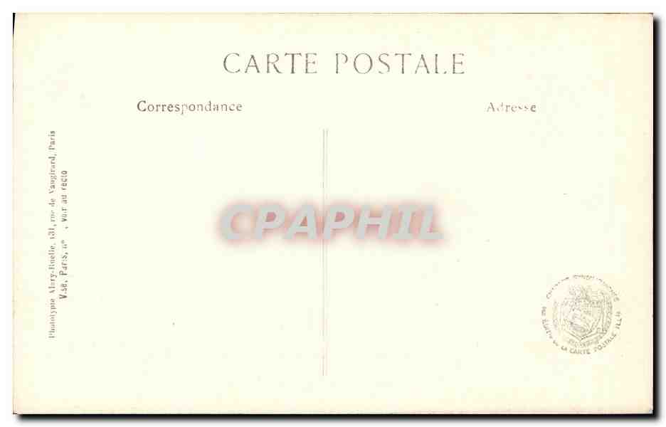 Carence (P.-de-C.) — Die Ruinen der Kirche — L. C. H. Paris, n° 455 — Rückseite