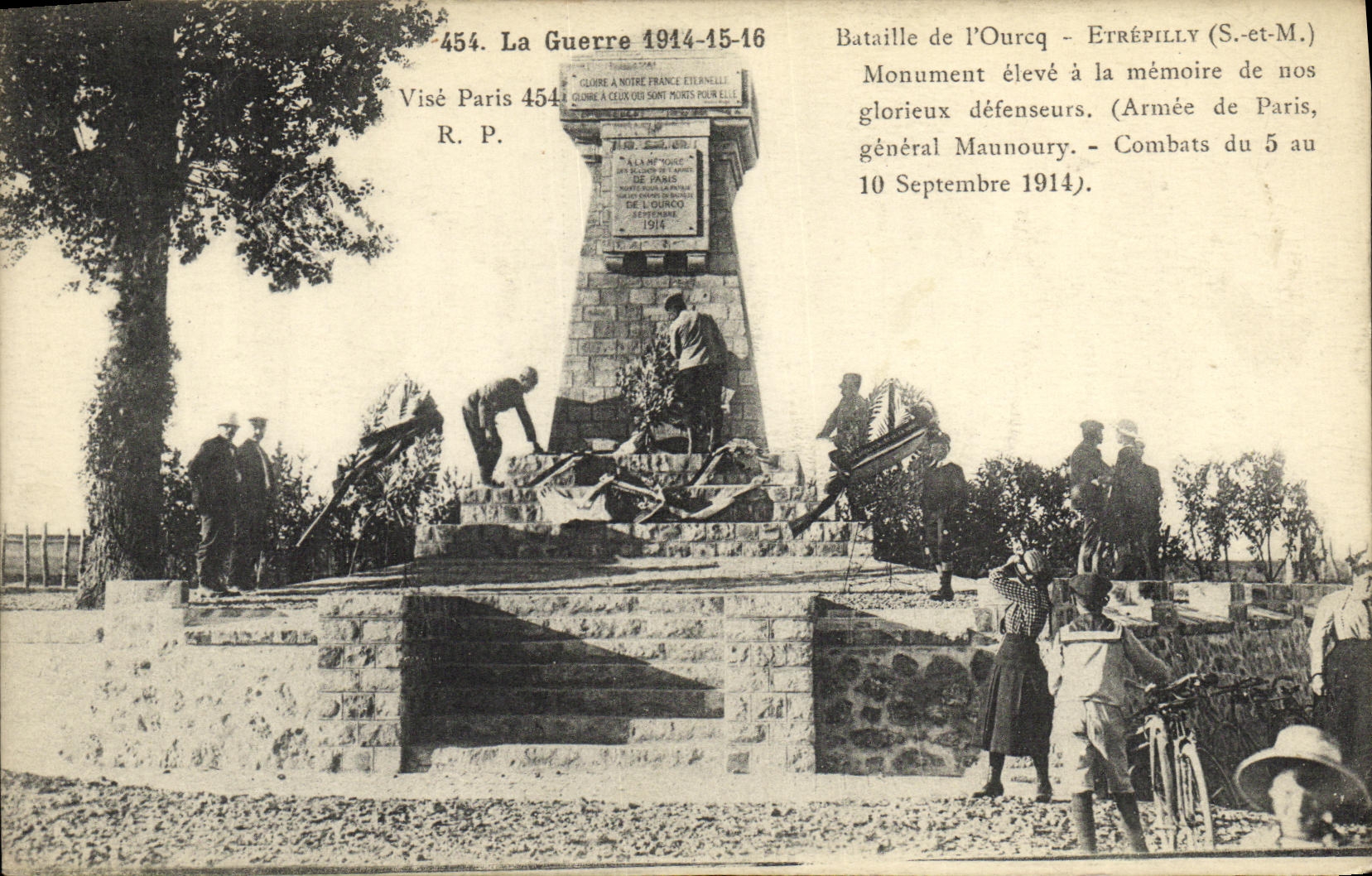 CPA Militaria La Guerre Bataille de l Ourcq Etrepilly 