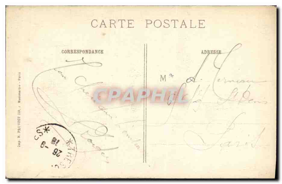 CPA Militaria La Guerre Bataille de l Ourcq Etrepilly  — Rückseite