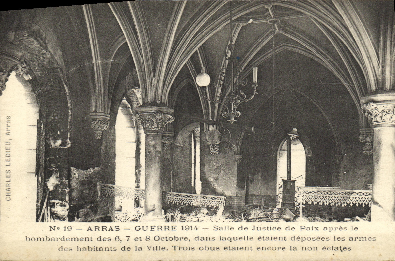 Arras — Salle de Justice de Paix nach Bombardement — Charles Ledieu, Nr. 19