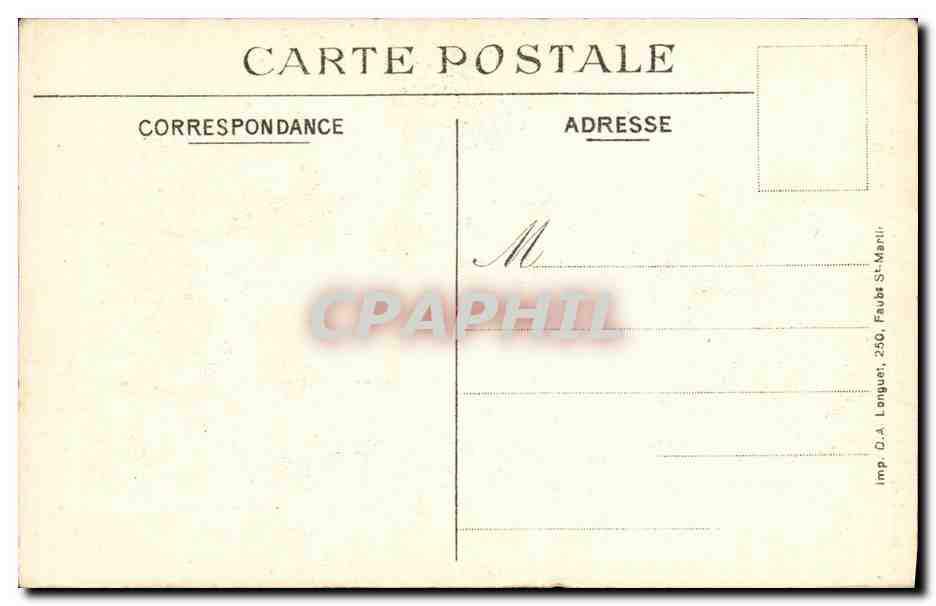 Arras — Salle de Justice de Paix nach Bombardement — Charles Ledieu, Nr. 19 — Rückseite