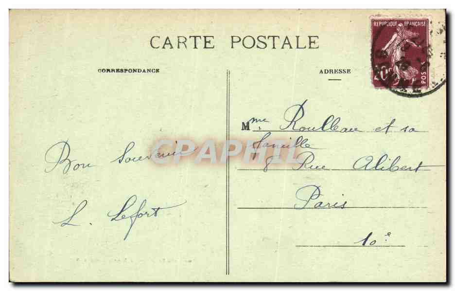CPA Militaria A Travers la Somme Devastee Rouy Le Petit Vue du Canal — Rückseite