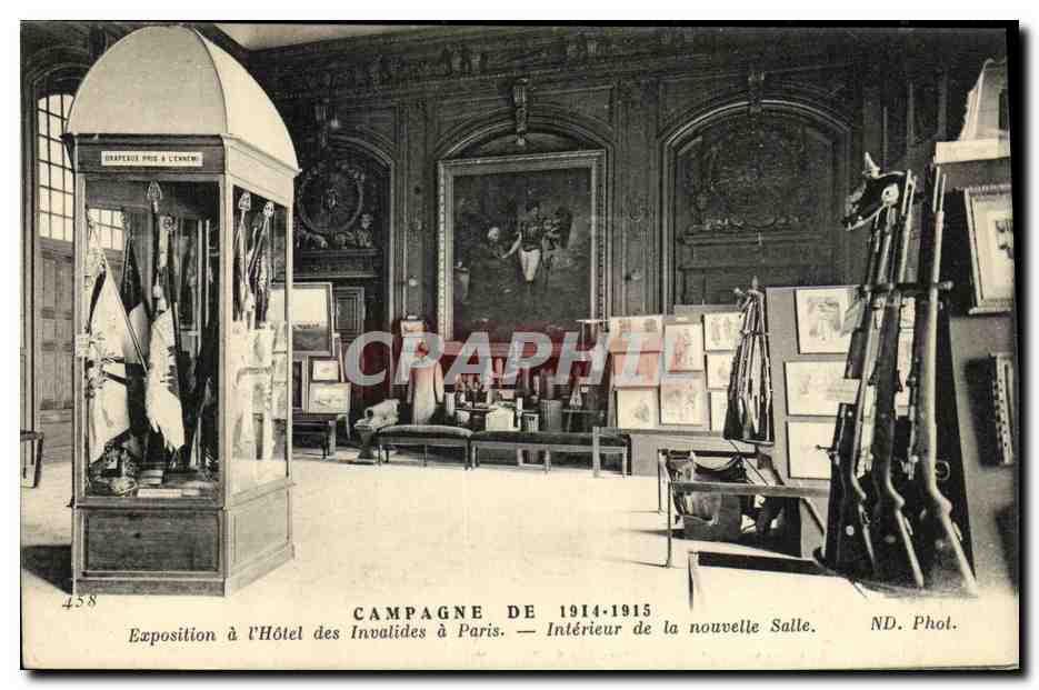 CPA Militaria Campagne De Exposition a l Hotel des Invalides a Paris Interieur de la Nouvelle Salle