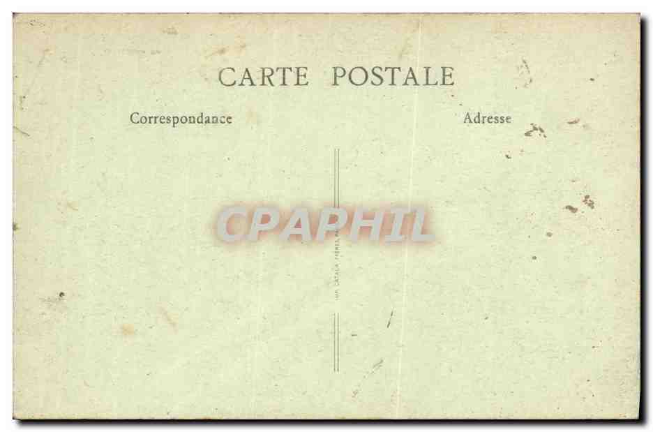 CPA Reims en Ruines L Hotel de ville incedie le 3 mai 1917 Militaria — Verso