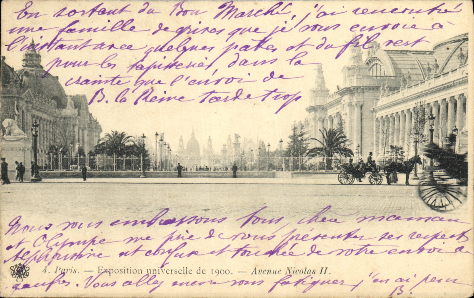 CPA Paris Exposition universelle de 1900 Avenue Nicolas II Russie Russia 