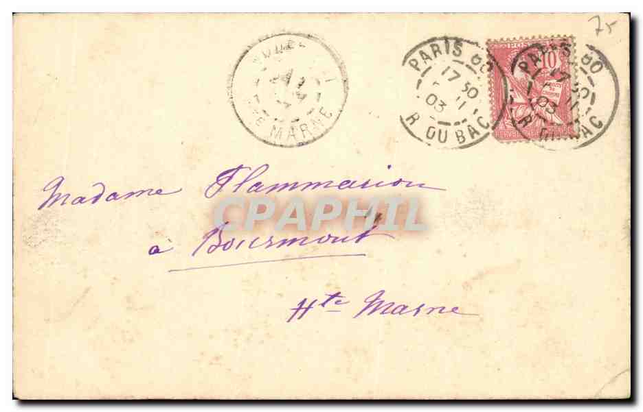 CPA Paris Exposition universelle de 1900 Avenue Nicolas II Russie Russia  — Verso