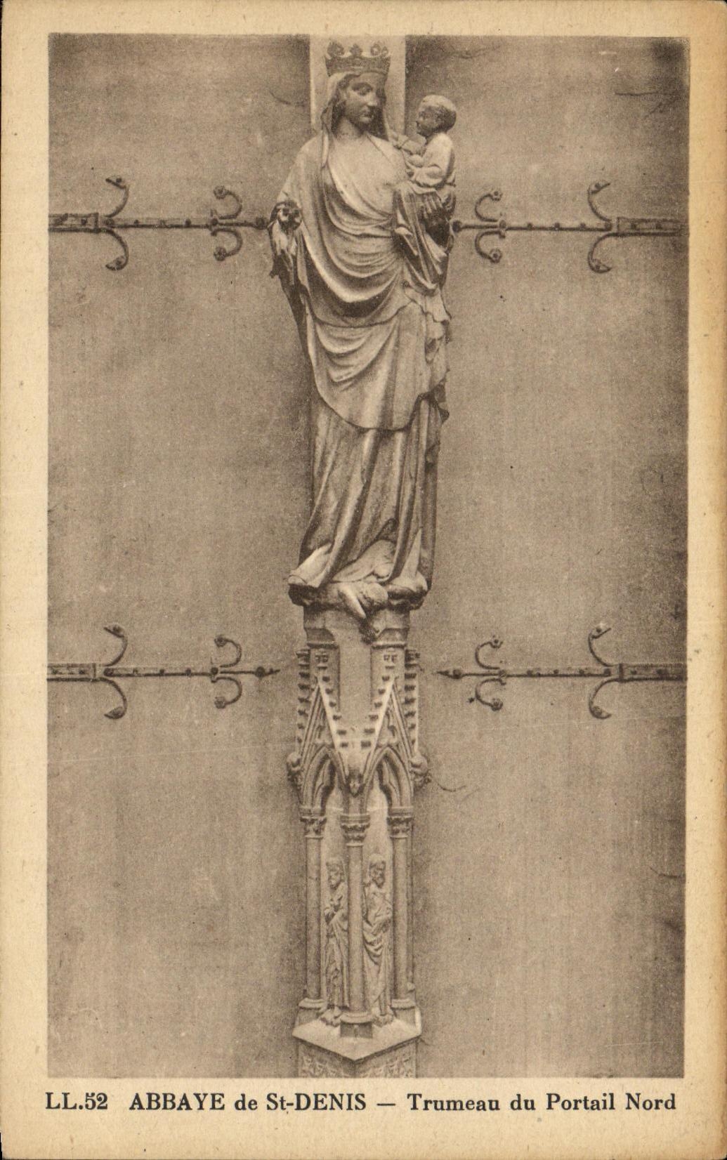 ABBAYE de St-DENIS — Trumeau du Portail Nord — LL.52