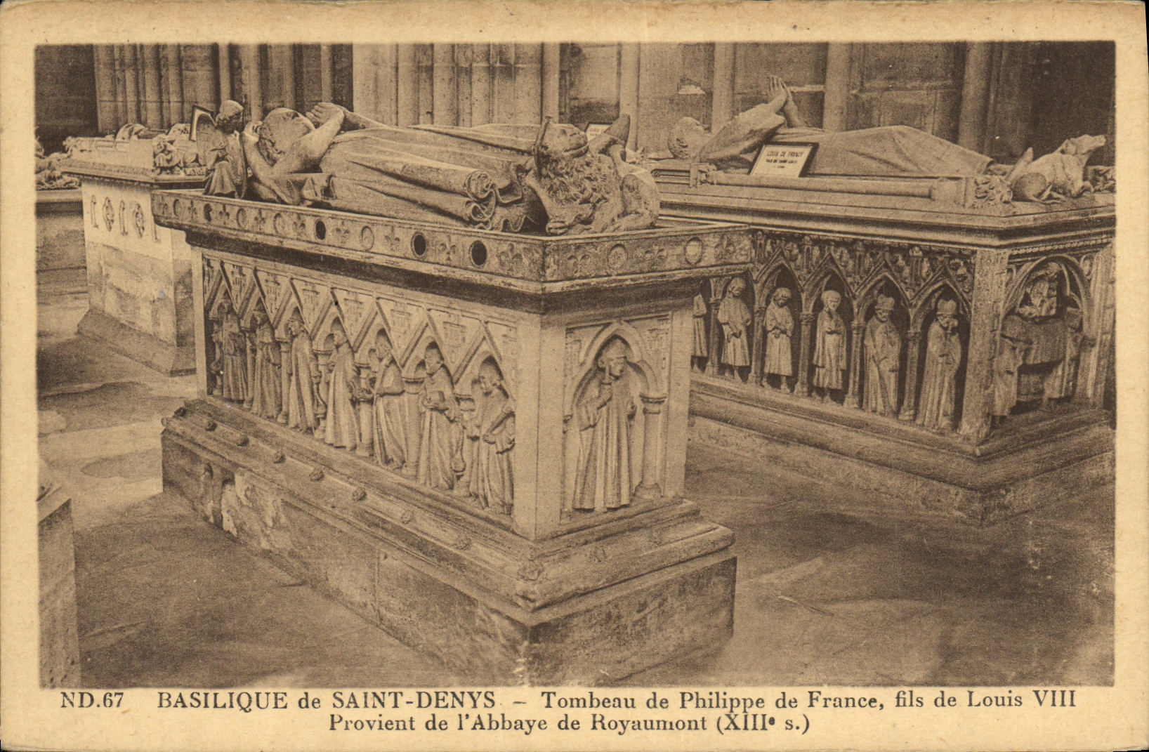 Basilika von Saint-Denys — Grabmal von Philippe von Frankreich, Sohn von Louis VIII — ND.67