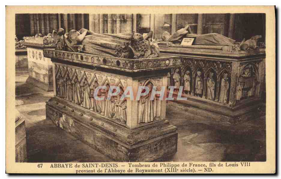 Abbaye de Saint-Denis — Tombeau de Philippe de France, fils de Louis VIII — XIIIe siècle
