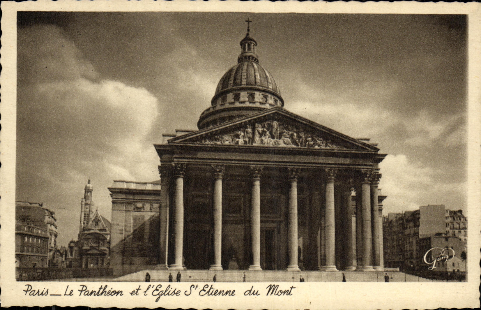 CPA Paris Pantheon et Eglise St Etienne du Mont 