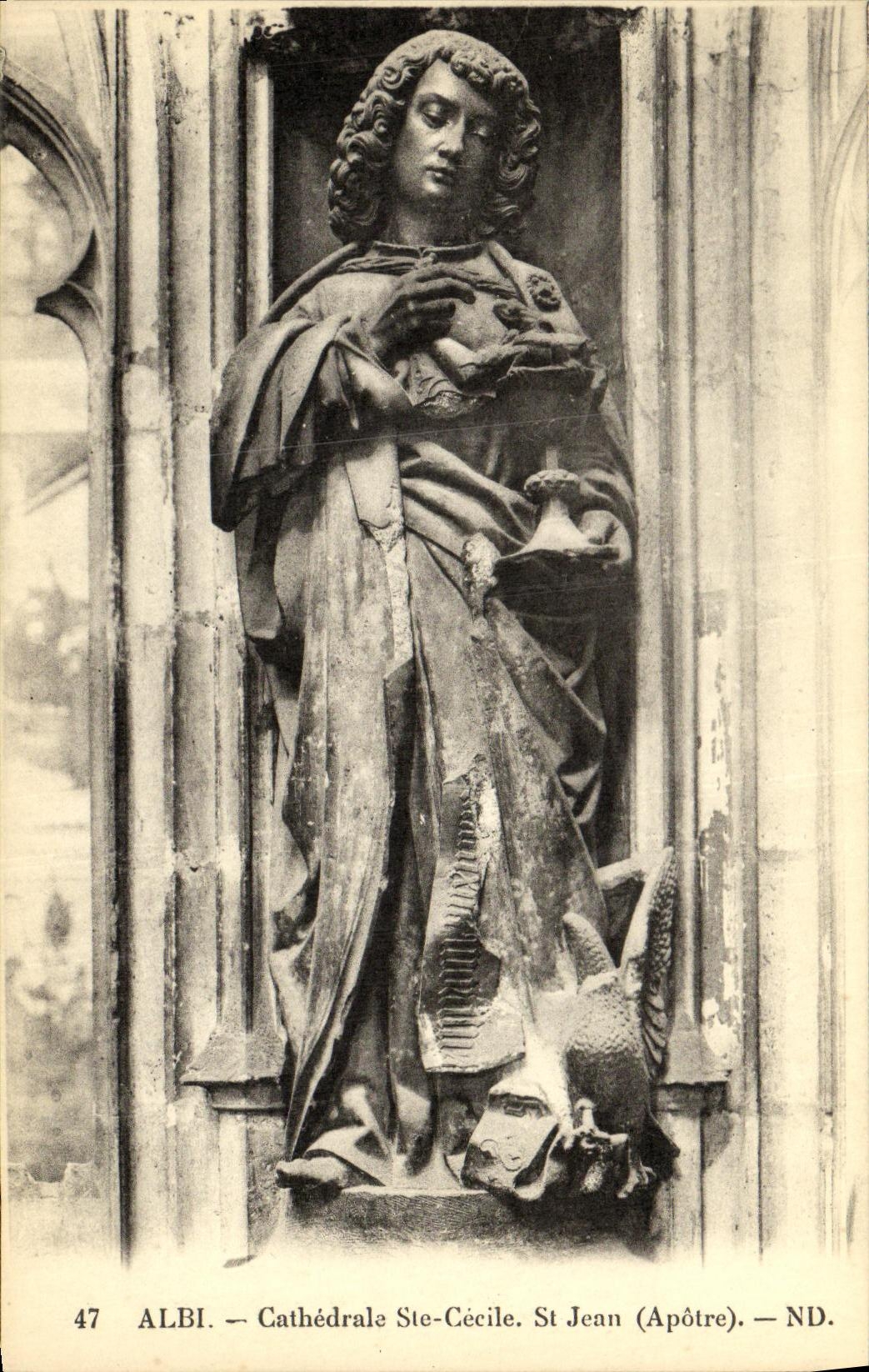 Albi — Kathedrale Ste-Cécile — Statue des Apostels Johannes — ND.