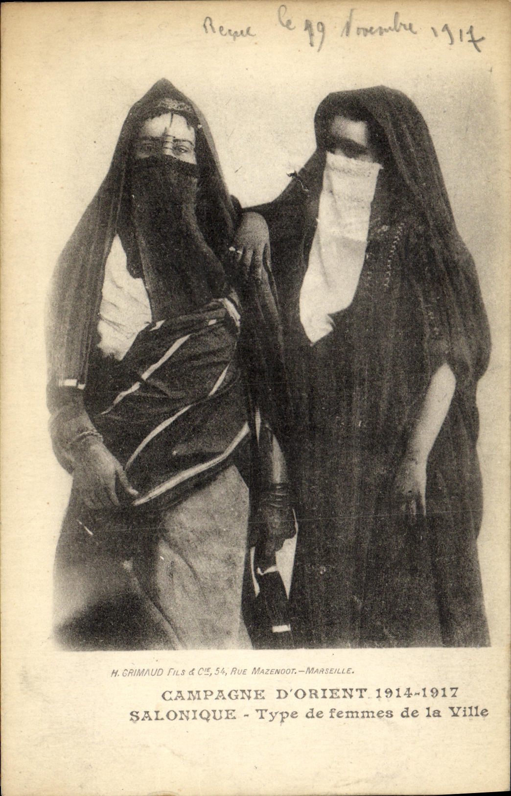 CPA Campagne d Orient Salonique Grece Type de femmes de la ville 