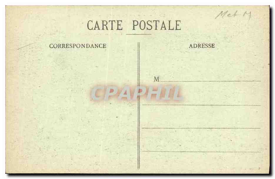 Gerbéviller — Straße der Station und das Krankenhaus nach Bombenangriffen — S. Basile, Lith. Lunéville — Rückseite