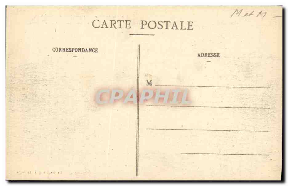 Gerréviller — Après le Bombardement - Le Château — Bastien, lith.-édit., Lunéville — Rückseite