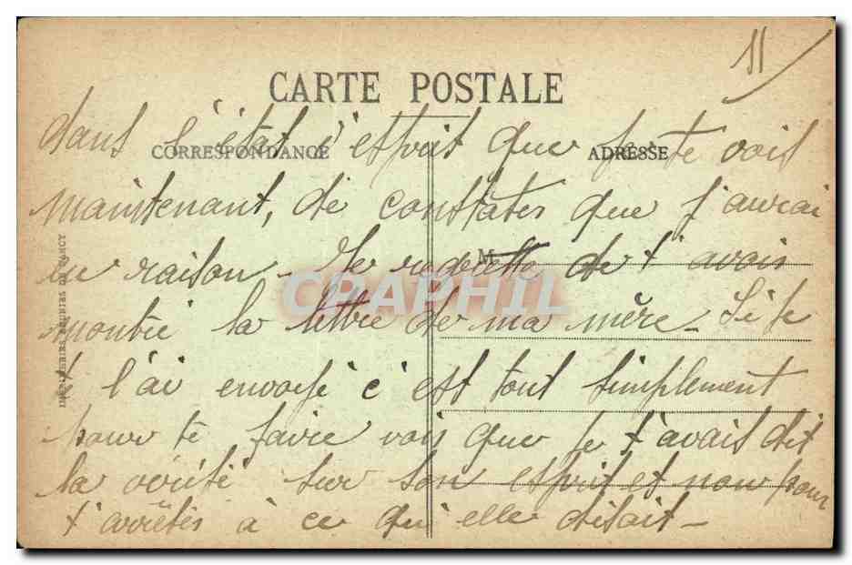 CPA Les Ruines de Clermont en Argonne Militaria — Rückseite