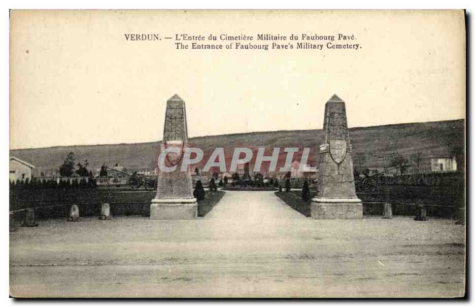 Verdun — L'Entrée du Cimetière Militaire du Faubourg Pavé — éditeur non visible