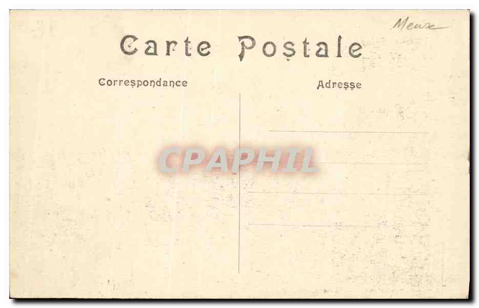 Laheycourt — Hôtel de Ville détruit — A. Humbert, phot.édit., St-Dizier — Verso
