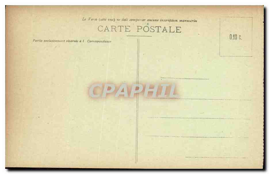 CPA Militaria Reims dans les Ruines apres apres la retraite des allemands Place St Thimothee — Rückseite