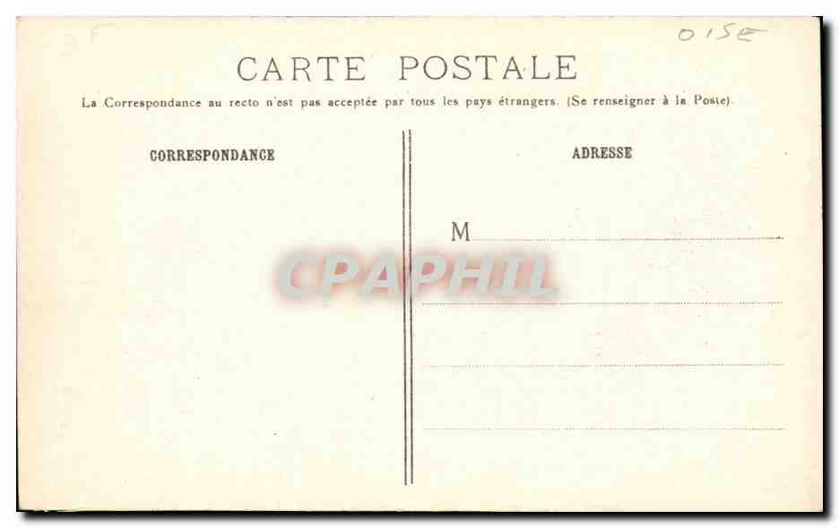 CPA Militaria Choisy Au Bac Maisons detruites par les allemands  — Rückseite