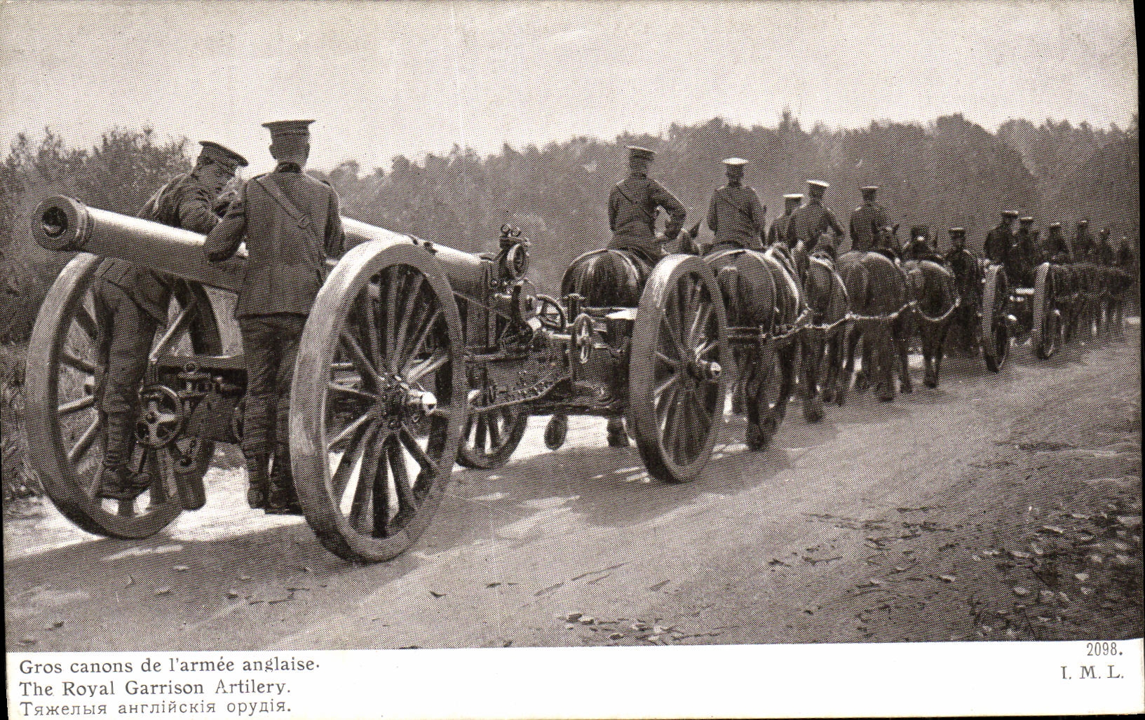 CPA Militaria Gros Canons de L armee Anglaise