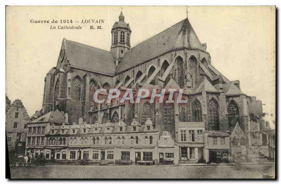 CPA Militaria Louvain La Cathedrale